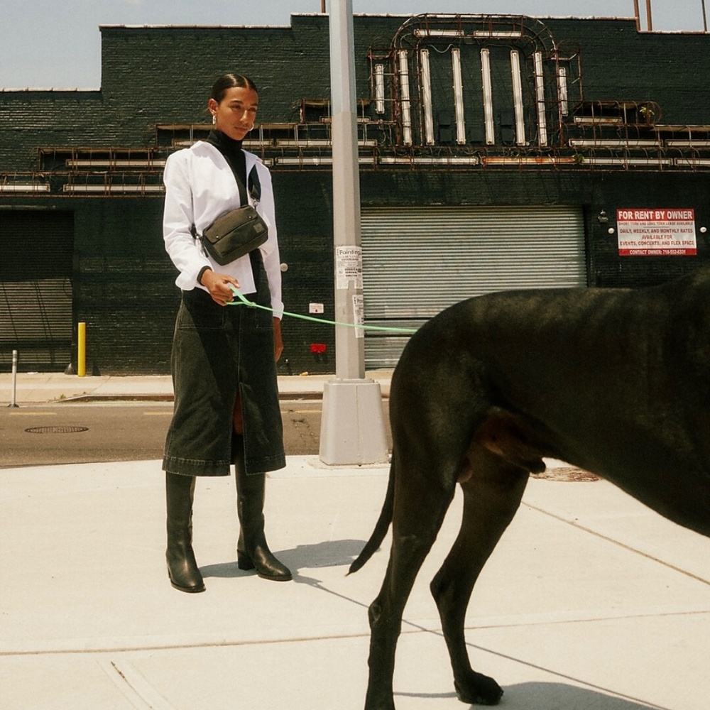 NWT - Madewell Stretch Denim Slit Straight Midi Skirt in Cadman Wash - Size 28